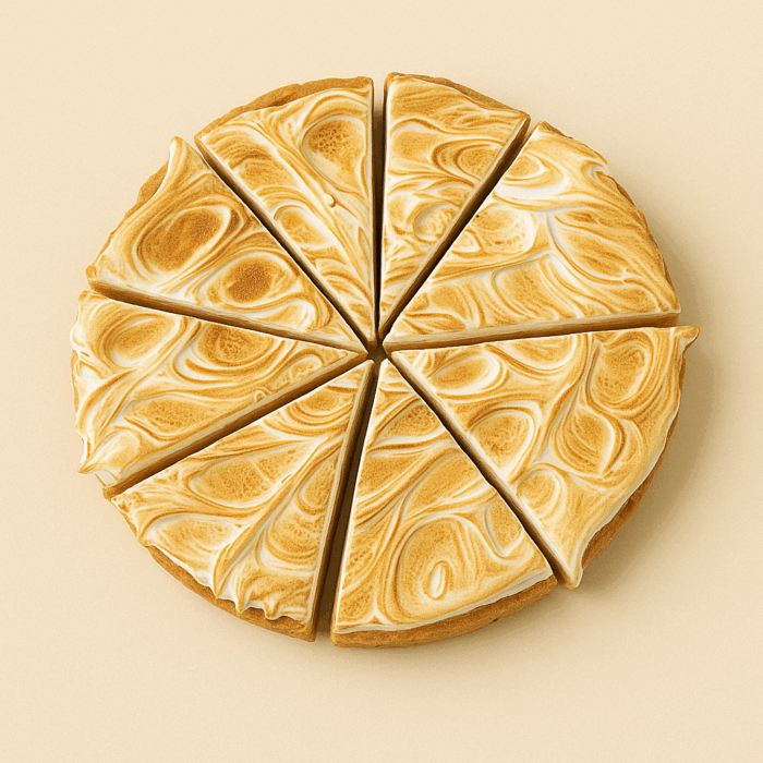 Lemoncurd meringue taart