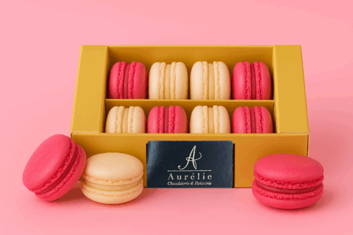 macaron 8 newborn roze