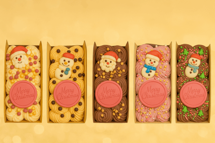 Kerstreep romige chocolade